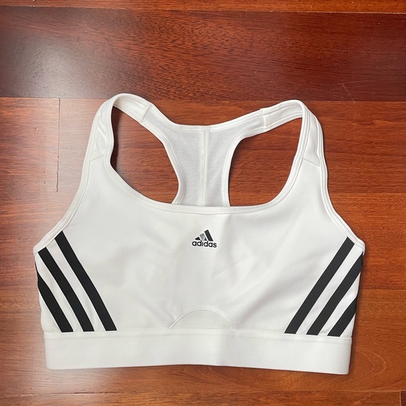 Adidas three stripe medium support sports bra - Picture 2 of 3
